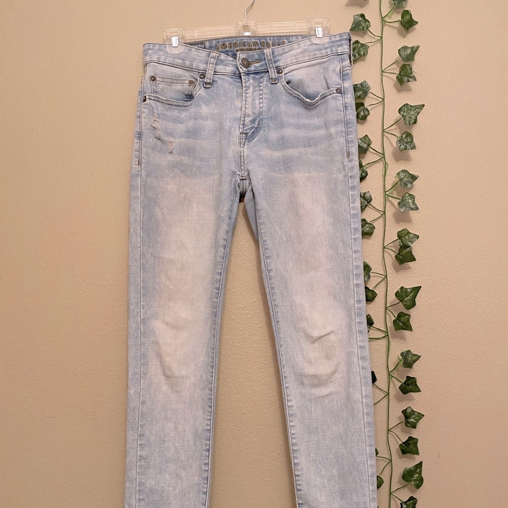 American Eagle light was jeans.